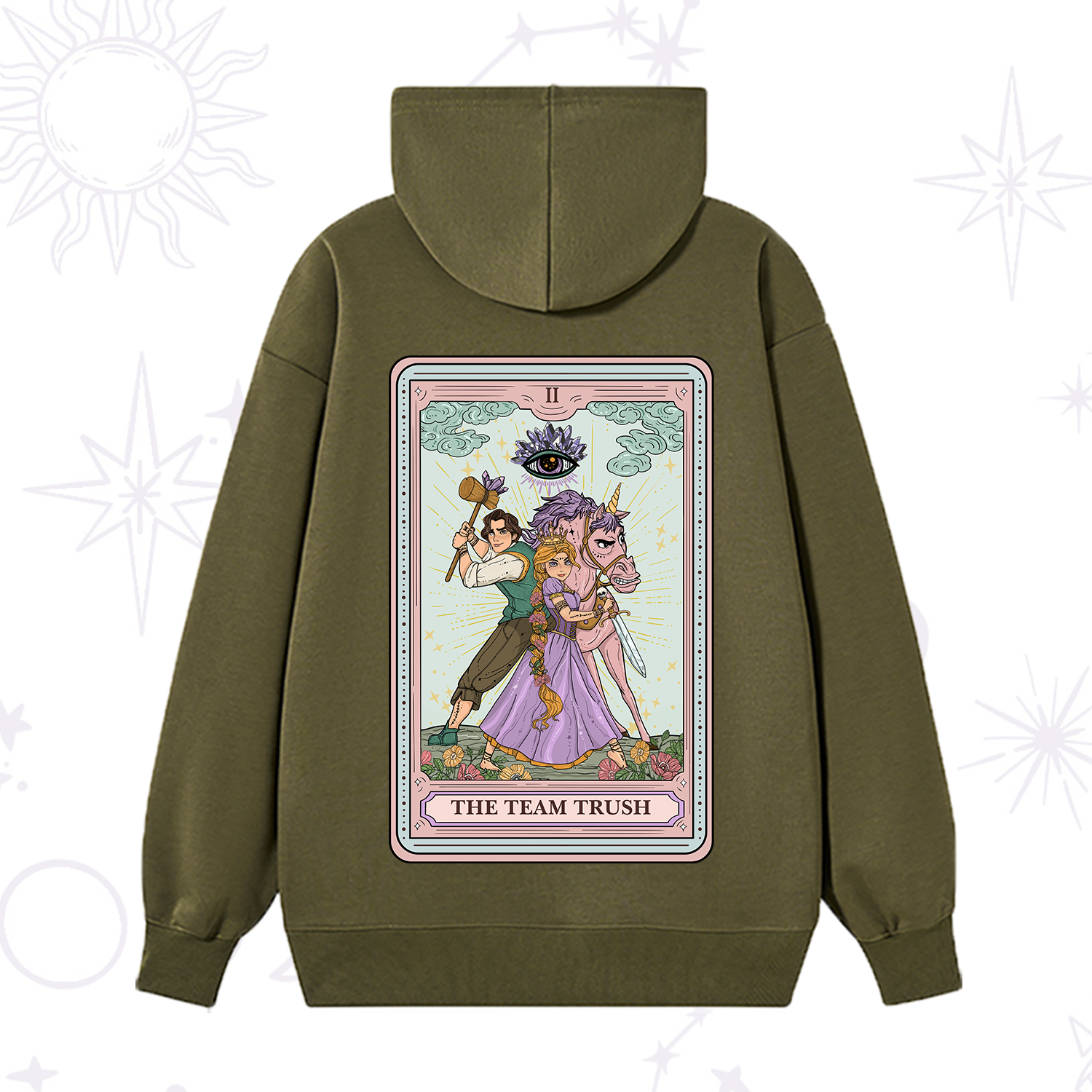 Purplehecate The Team Trush Tarot Card Hoodie