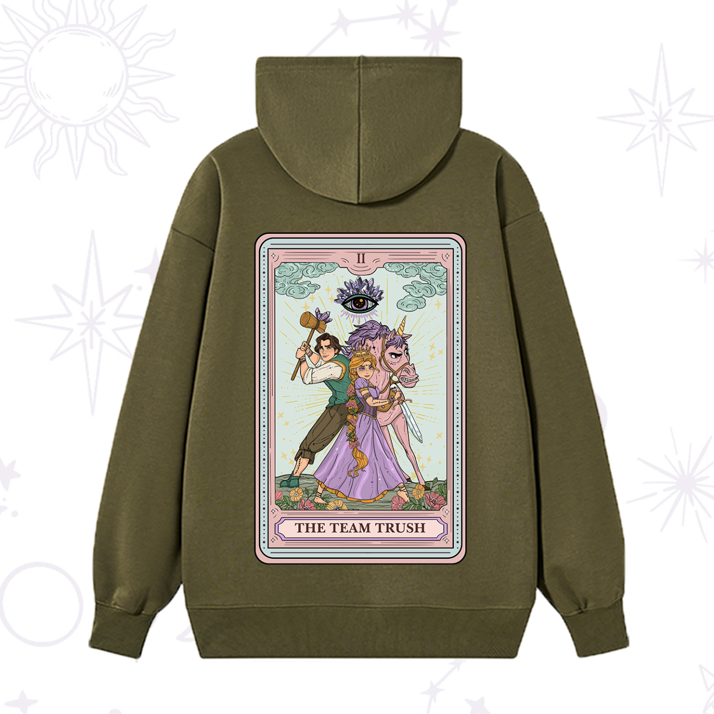 Purplehecate The Team Trush Tarot Card Hoodie
