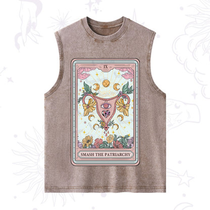 Purplehecate The Smash the Patriarchy Tarot Washed Tank
