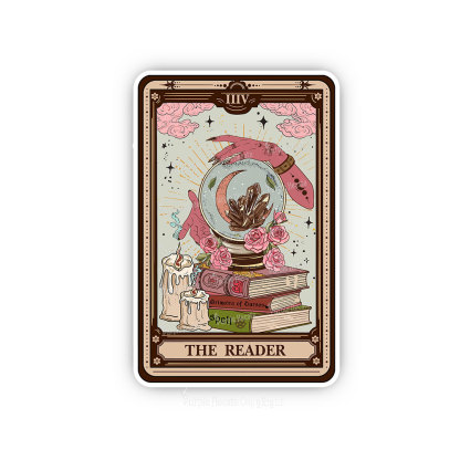 Purplehecate The Reader Tarot Witch Vibes Sticker