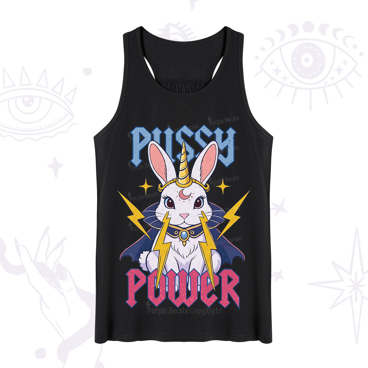 Purplehecate Pussy Power Magic Bunny Tank