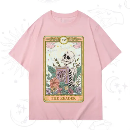 Purplehecate The Reader Occult Tarot Skeleton T-Shirt