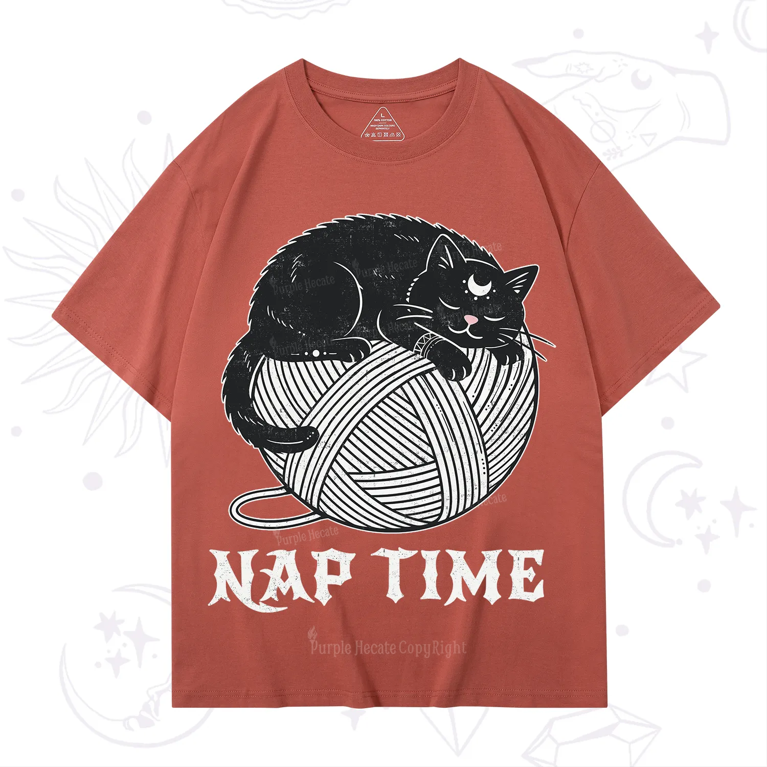 Purplehecate Nap Time Cat T-Shirt