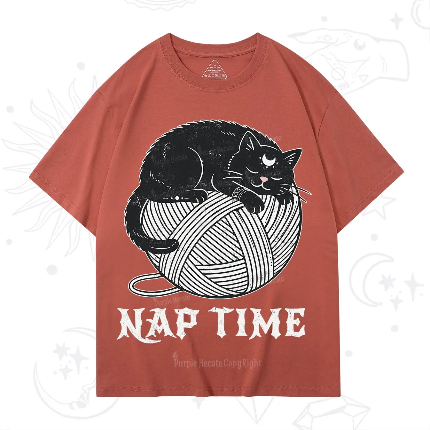 Purplehecate Nap Time Cat T-Shirt