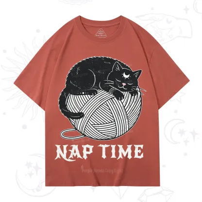 Purplehecate Nap Time Cat T-Shirt