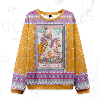 Purplehecate The Audacity Tarot Card Ugly Christmas Sweatshirts