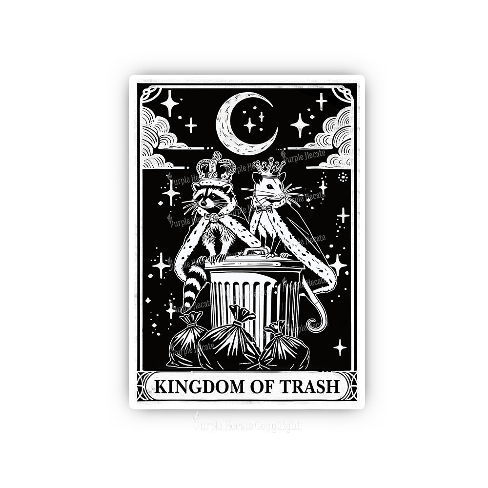 Purplehecate The Kingdom Of Trash Tarot Sticker