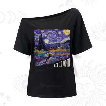 Purplehecate Let It Gogh One Shoulder T-Shirt