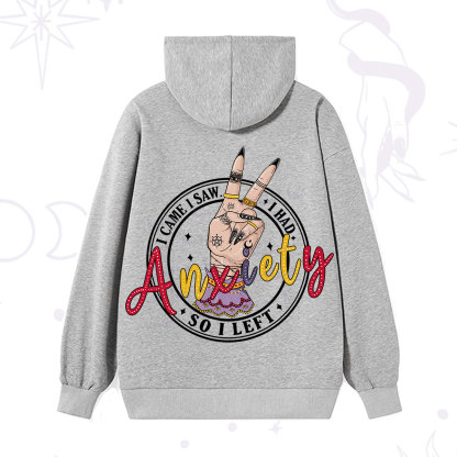 Purplehecate I Had Anxiety So I Left Hoodie