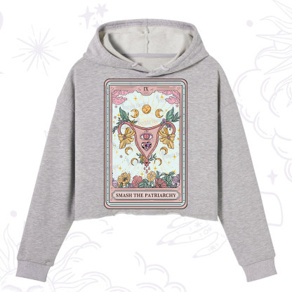 Purplehecate The Smash the Patriarchy Tarot Crop Hoodie