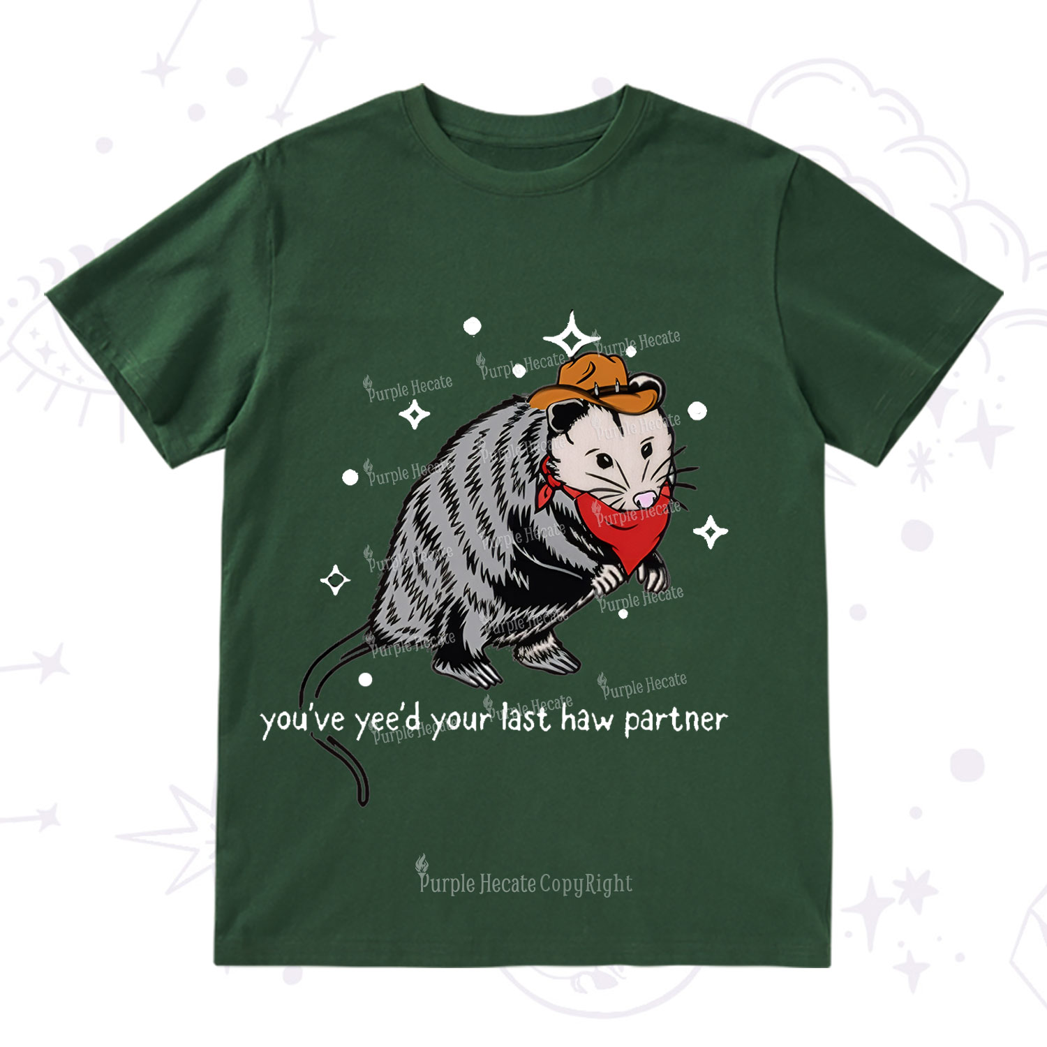 Purplehecate You've Yee'd Your Last Haw Partner Possum T-Shirt