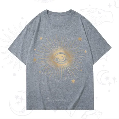 Purplehecate Celestial Eye with Stars T-Shirt