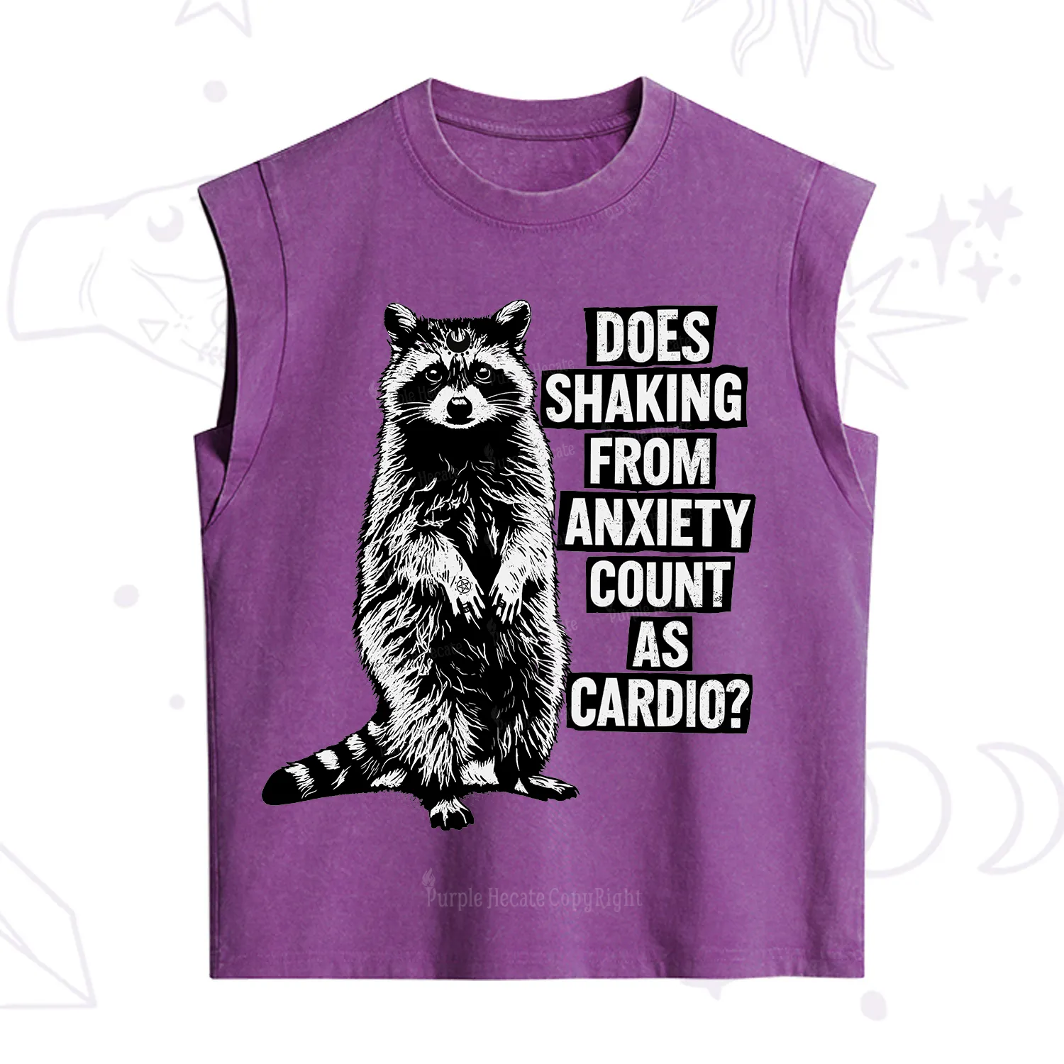 Purplehecate Does Shaking From Anxiety Count As Cardio Vintage Washed Tank