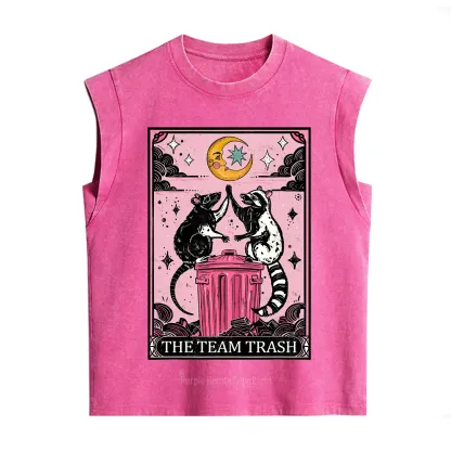 Purplehecate The Team Trash Opossum Tarot Vintage Washed Tank
