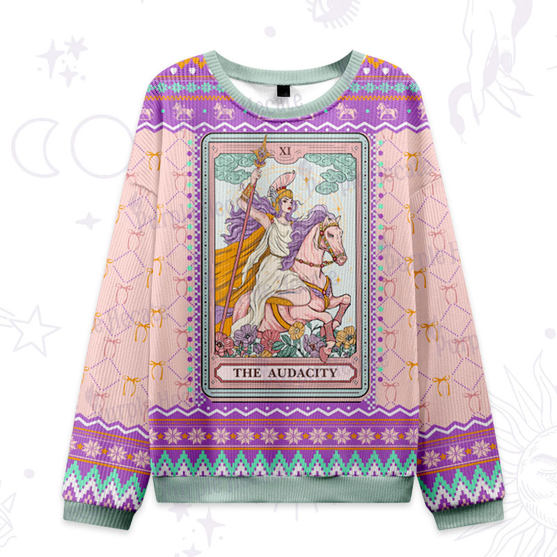 Purplehecate The Audacity Goddess Ugly Christmas Sweatshirts
