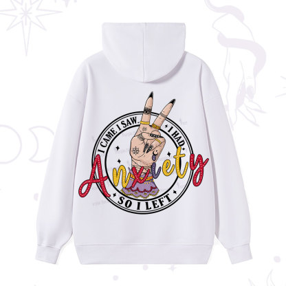 Purplehecate I Had Anxiety So I Left Hoodie