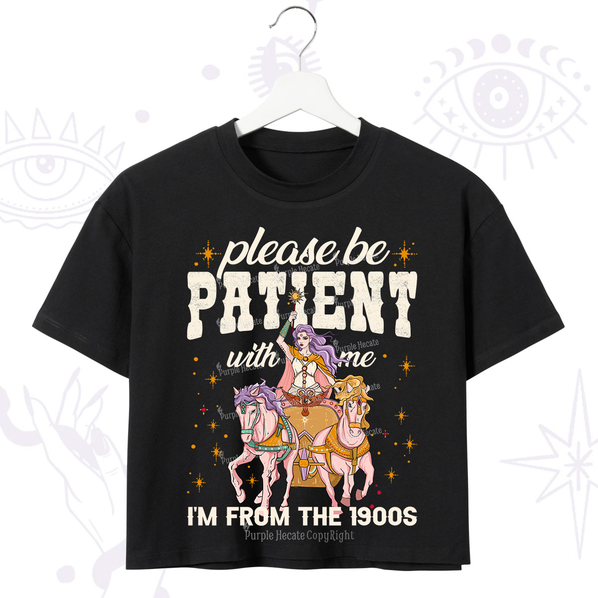 Purplehecate Please Be Patient With Me I'm From The 1900s Crop T-Shirt
