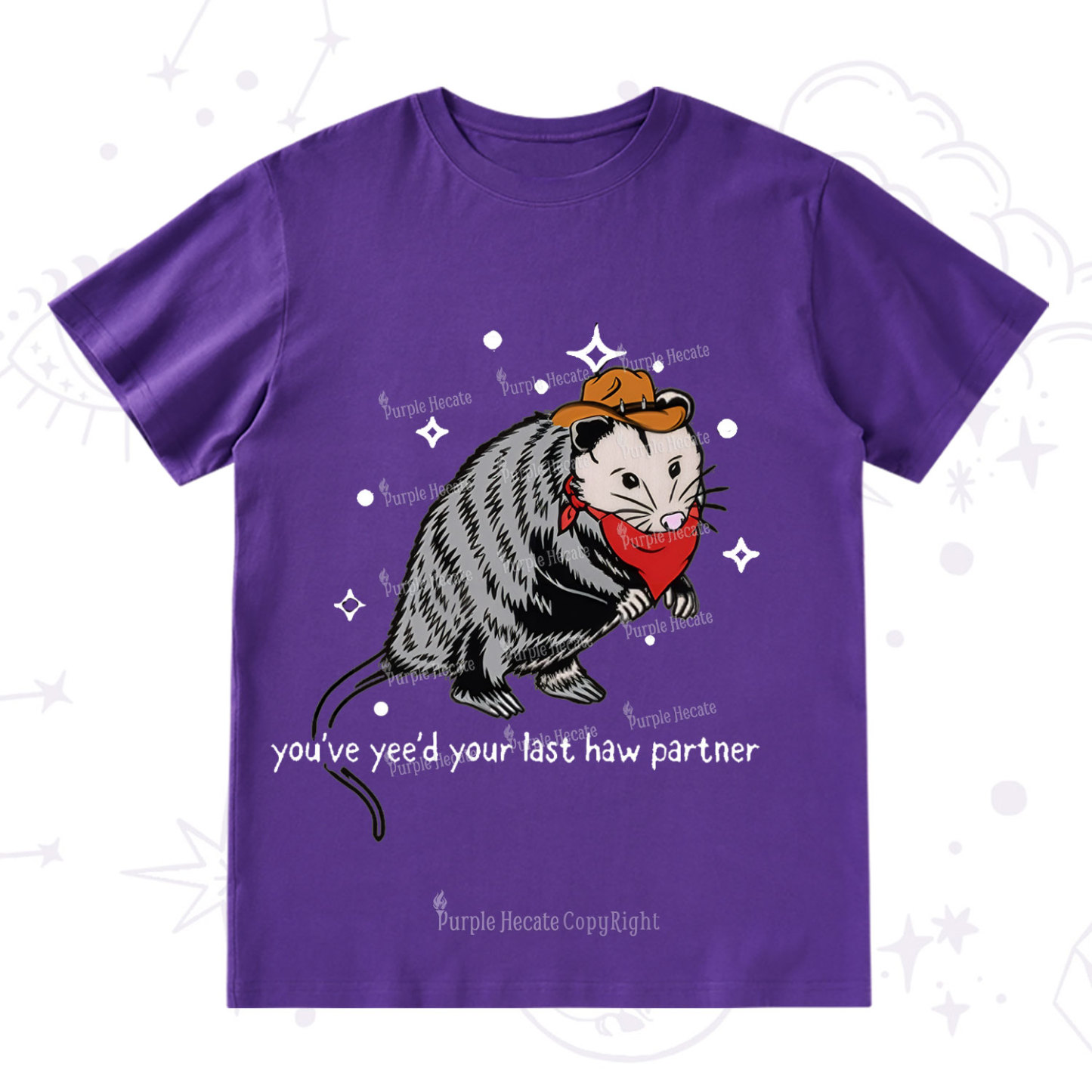 Purplehecate You've Yee'd Your Last Haw Partner Possum T-Shirt