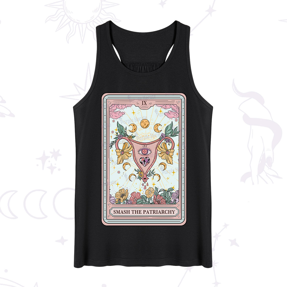 Purplehecate The Smash the Patriarchy Tarot Tank