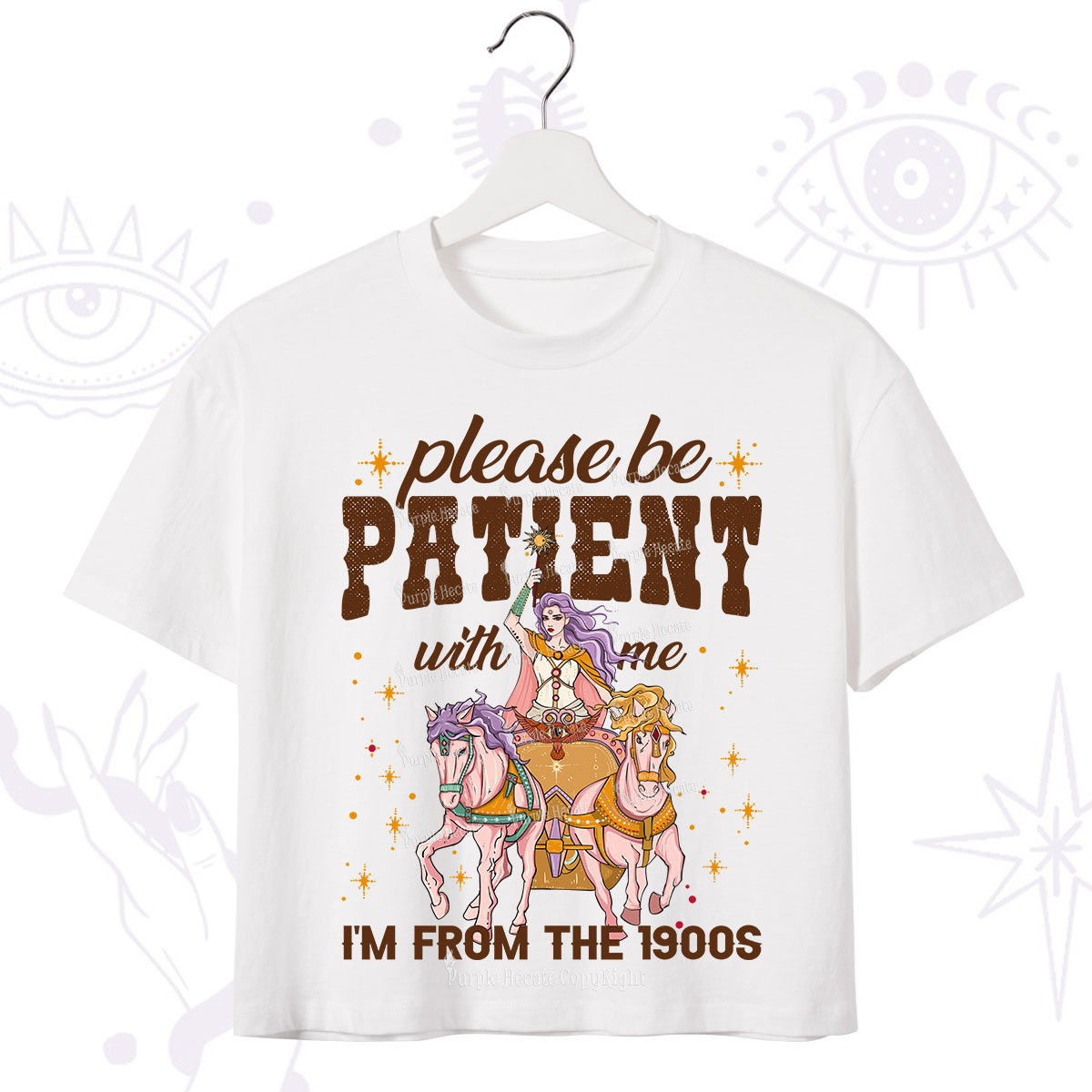 Purplehecate Please Be Patient With Me I'm From The 1900s Crop T-Shirt