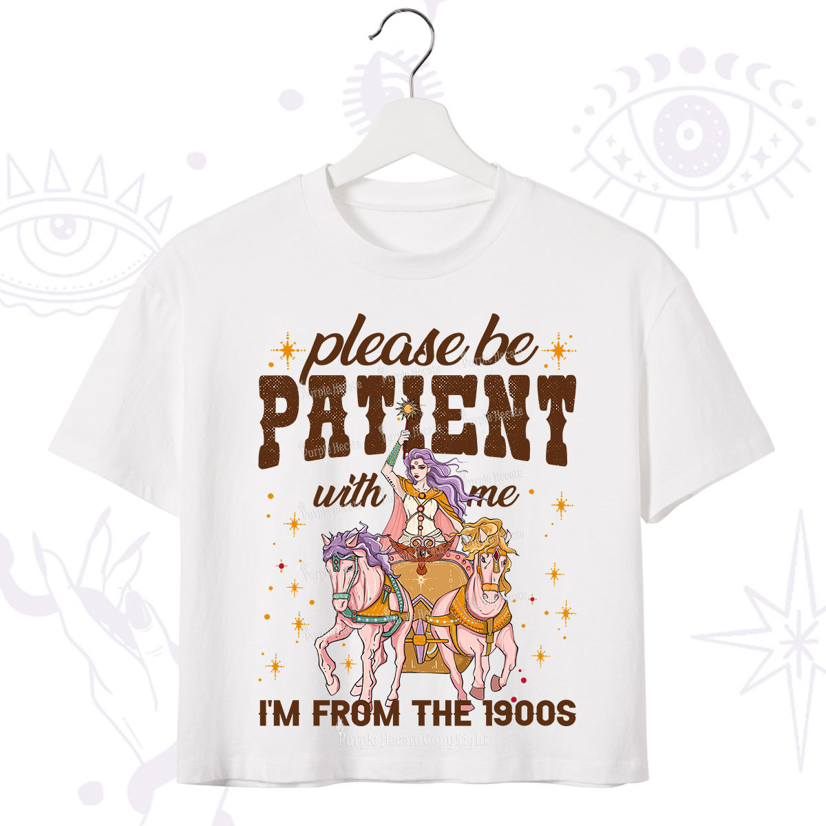 Purplehecate Please Be Patient With Me I'm From The 1900s Crop T-Shirt