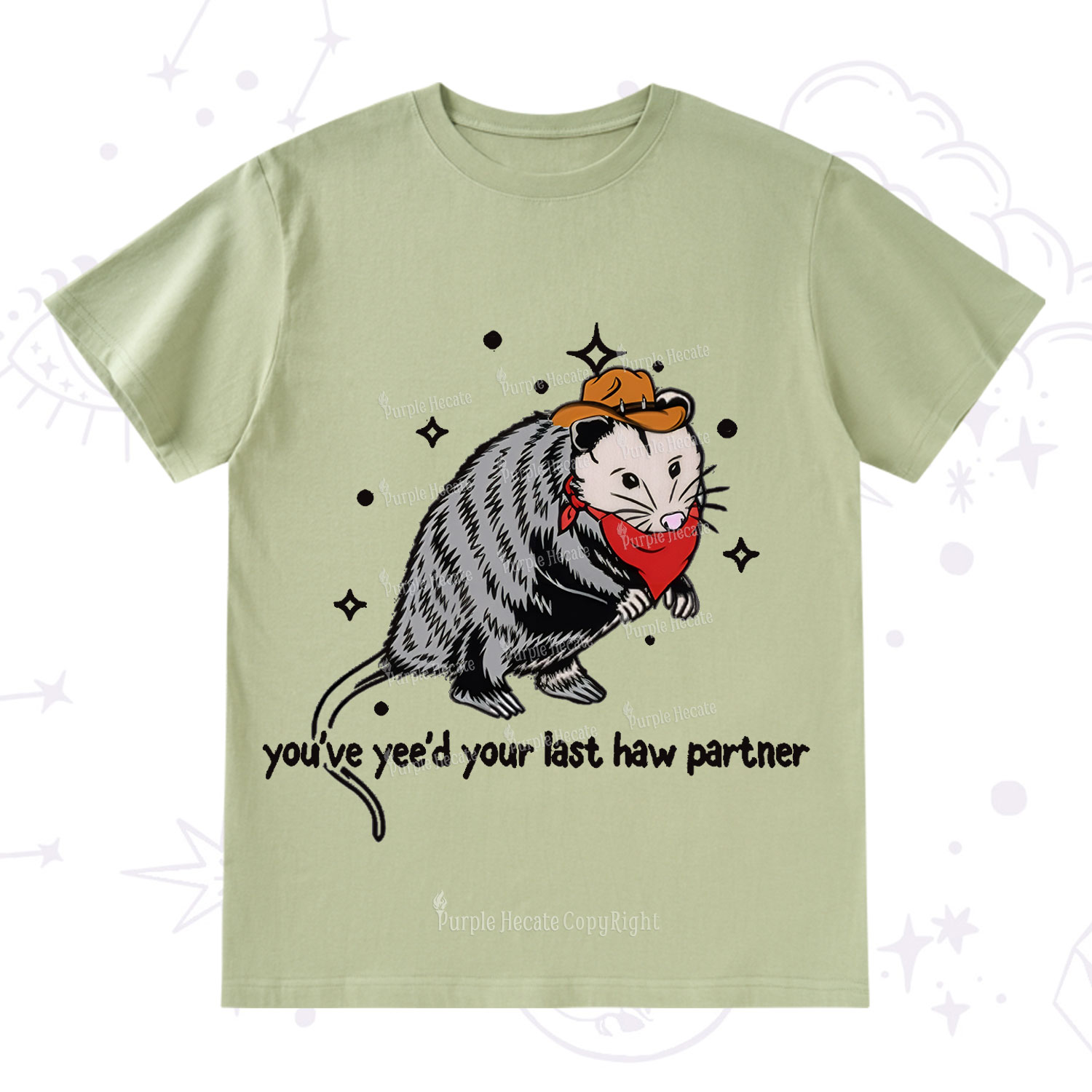 Purplehecate You've Yee'd Your Last Haw Partner Possum T-Shirt