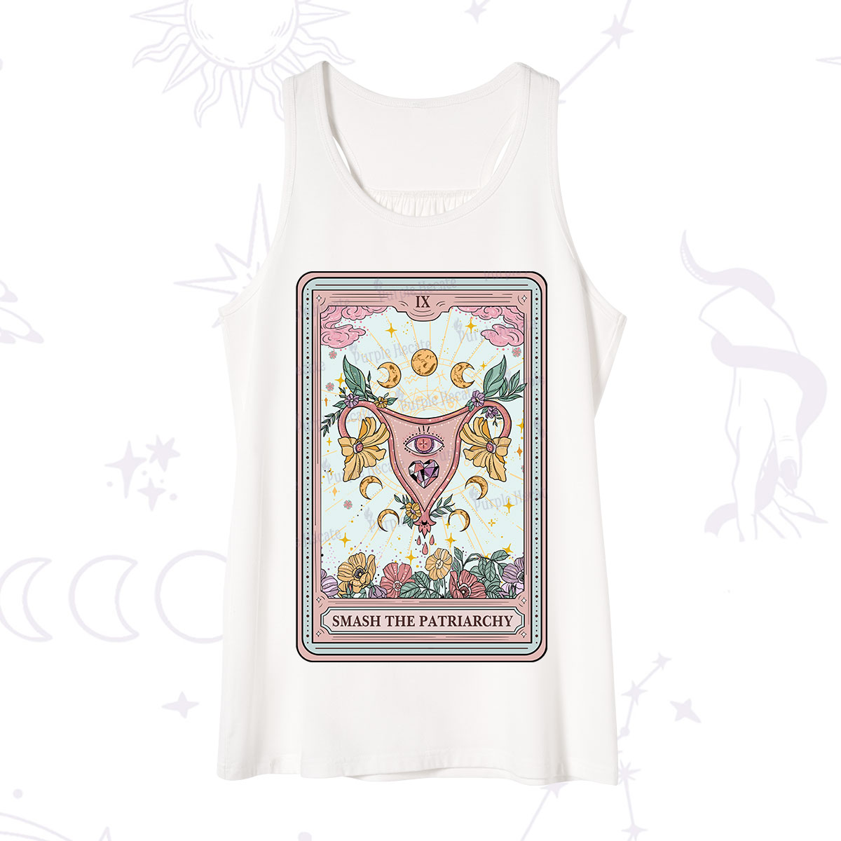 Purplehecate The Smash the Patriarchy Tarot Tank