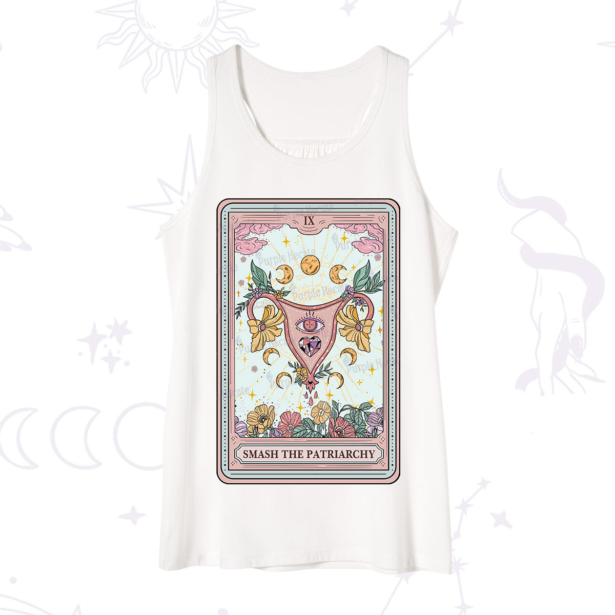 Purplehecate The Smash the Patriarchy Tarot Tank