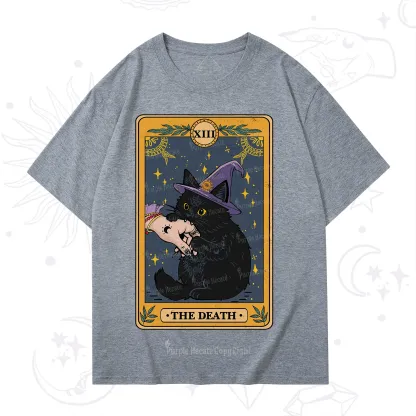 Purplehecate The Black Cat Death Tarot T-Shirt