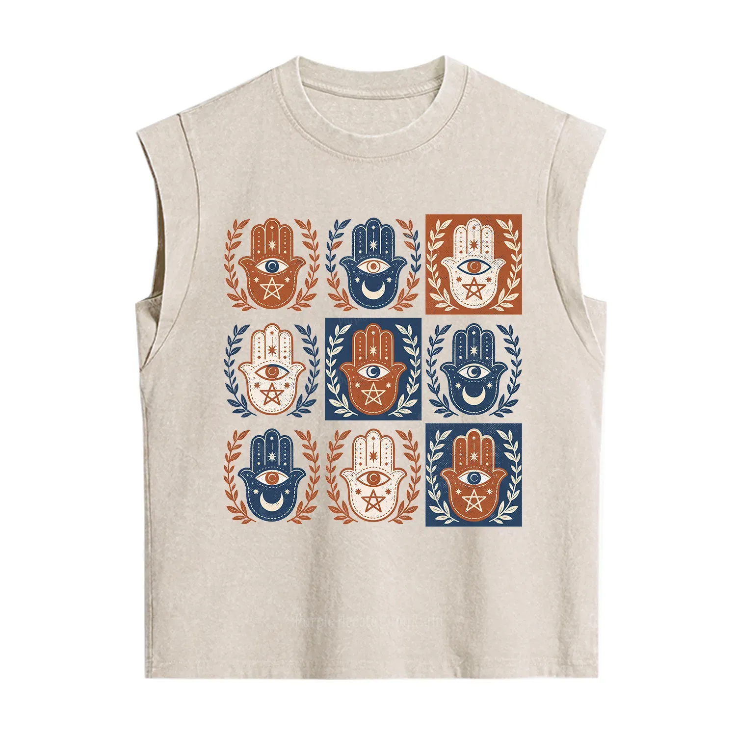Purplehecate Hamsa Hand Vintage Washed Tank