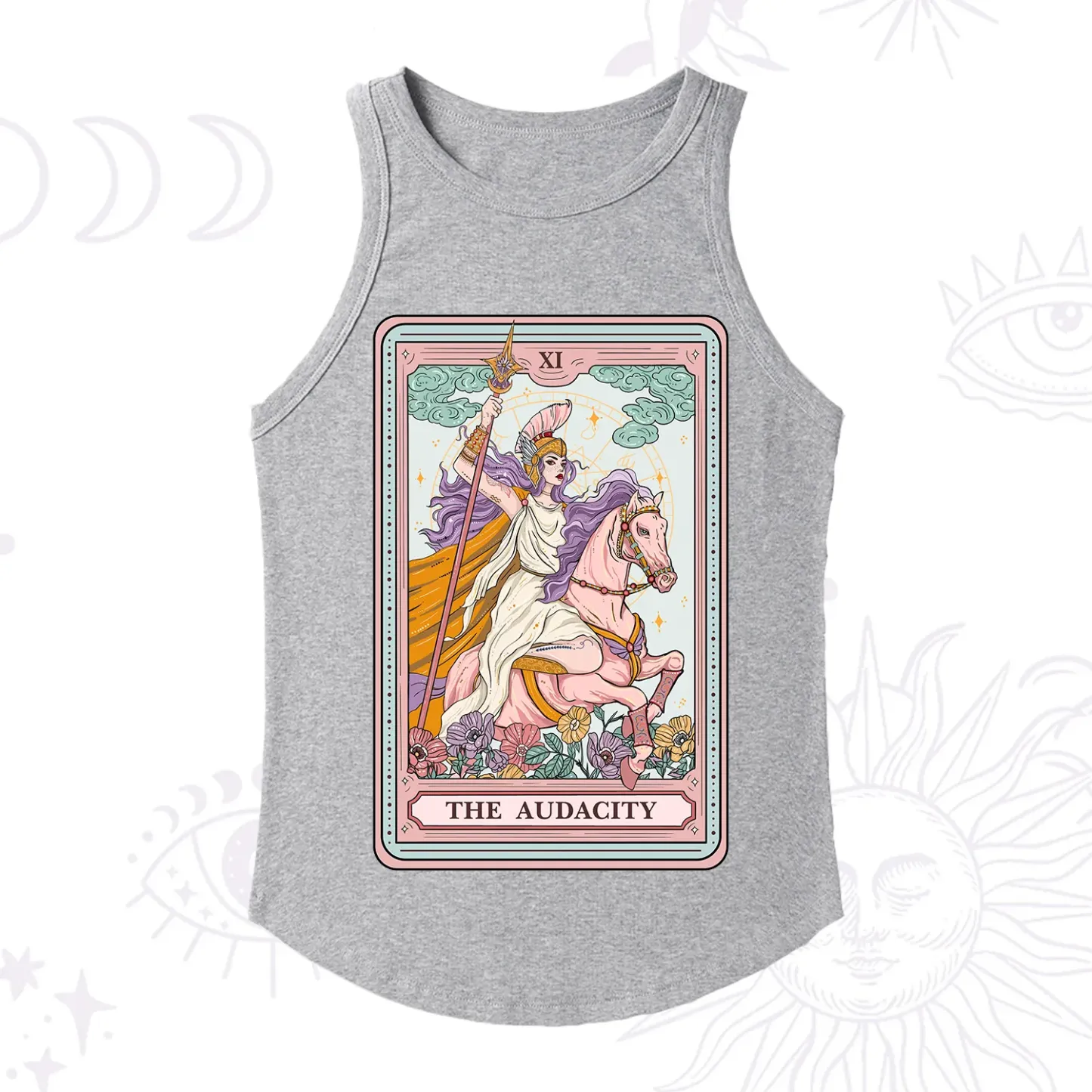 Purplehecate The Audacity Tarot Card Racerback Tank Top