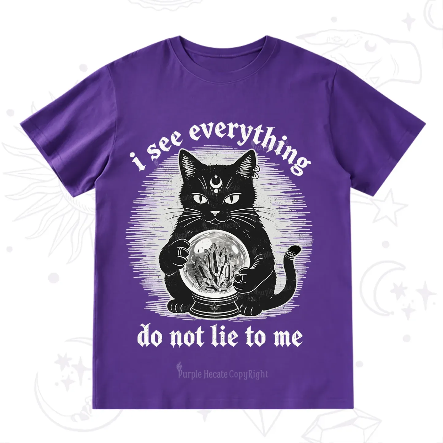 Purplehecate All Seeing Cat T-Shirt