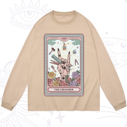 Purplehecate The Pet Groomer Tarot Card Long Sleeve T-Shirt