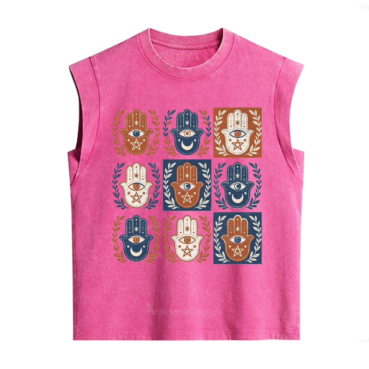 Purplehecate Hamsa Hand Vintage Washed Tank