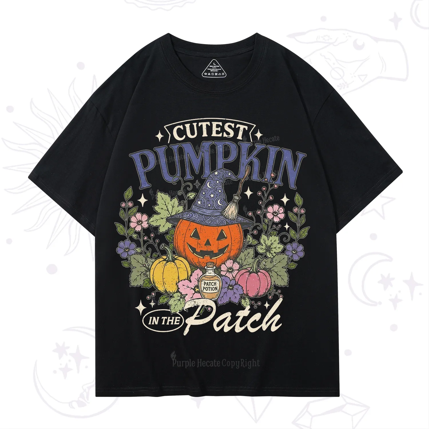 Purplehecate Cutest Pumpkin in the Patch Halloween T-Shirt