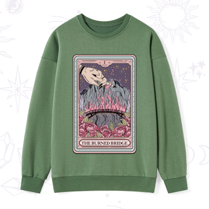 Purplehecate The Burned Bridge Tarot Sweatshirt