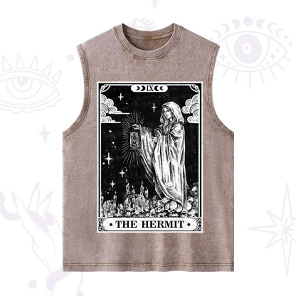 Purplehecate The Hermit Goddess Tarot Card Washed Tank