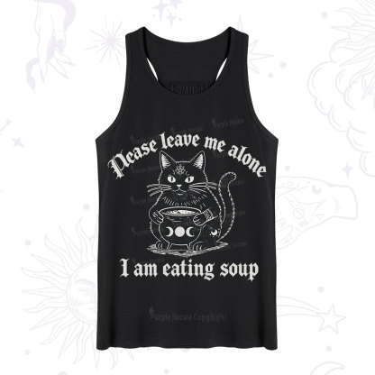 Purplehecate Magic Cat Eating Soup Tank