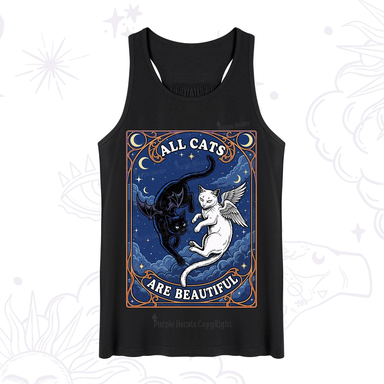 Purplehecate Angel & Devil Cat Tank