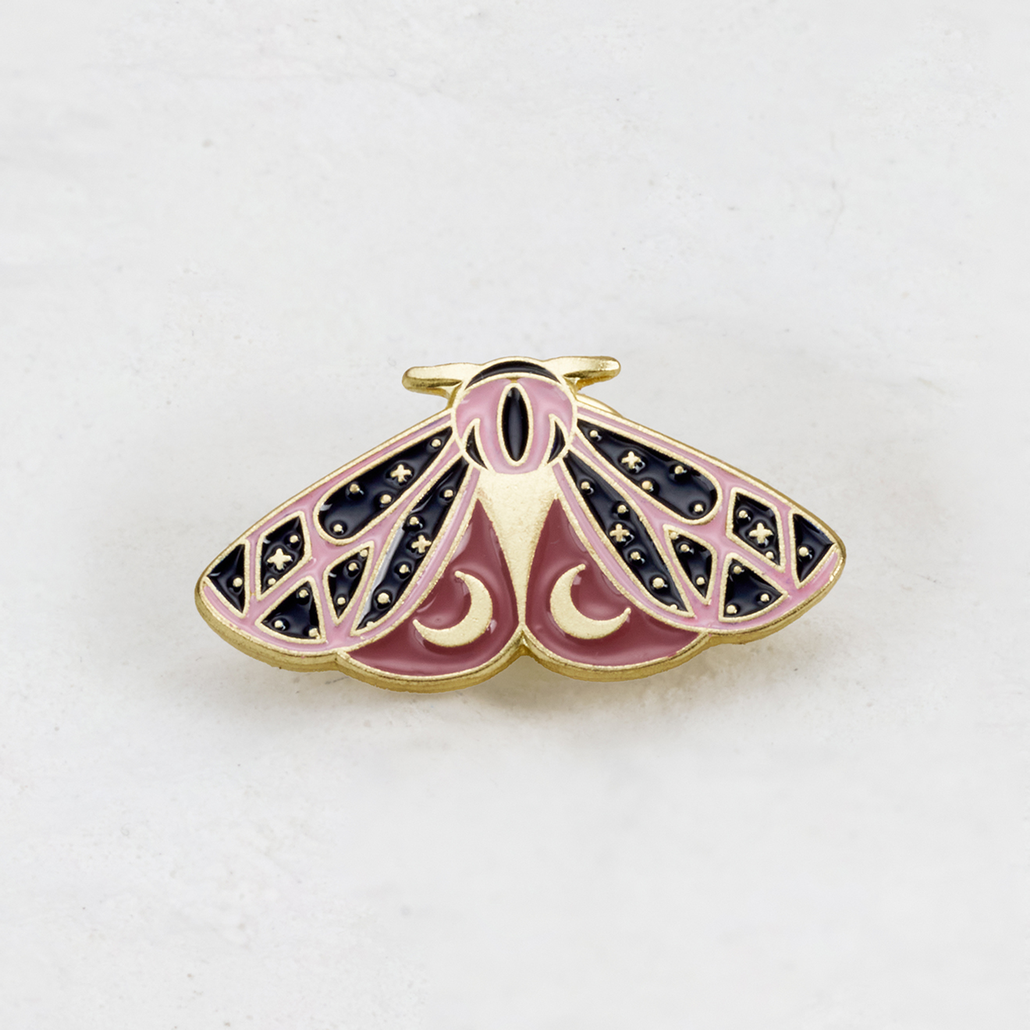 Purplehecate Moth Moon Phase Pin