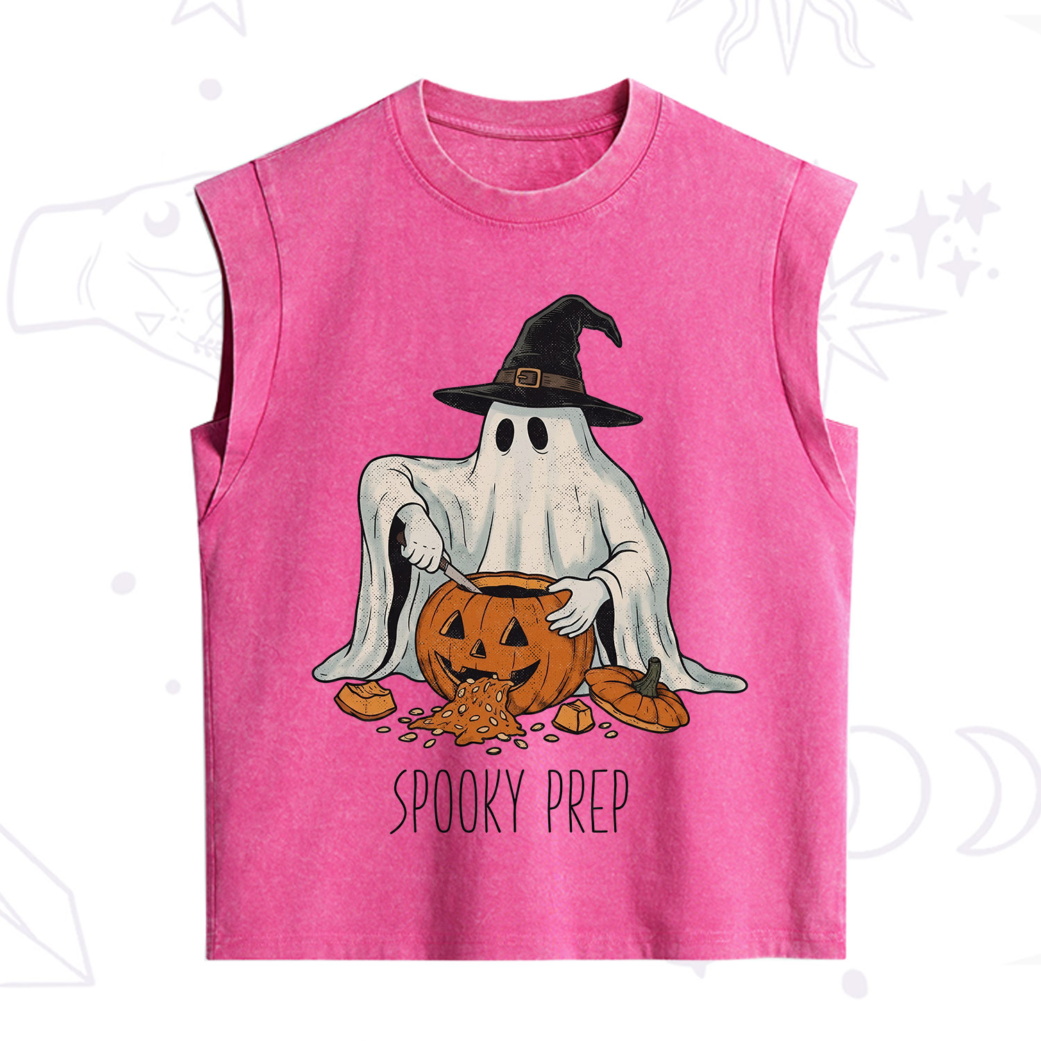 Purplehecate Spooky Prep Ghost Vintage Washed Tank