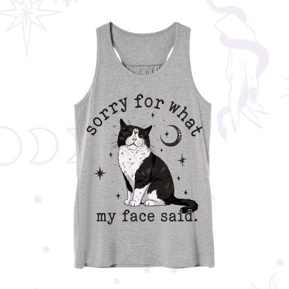 Purplehecate Sorry For What My Face Said Cat Tank
