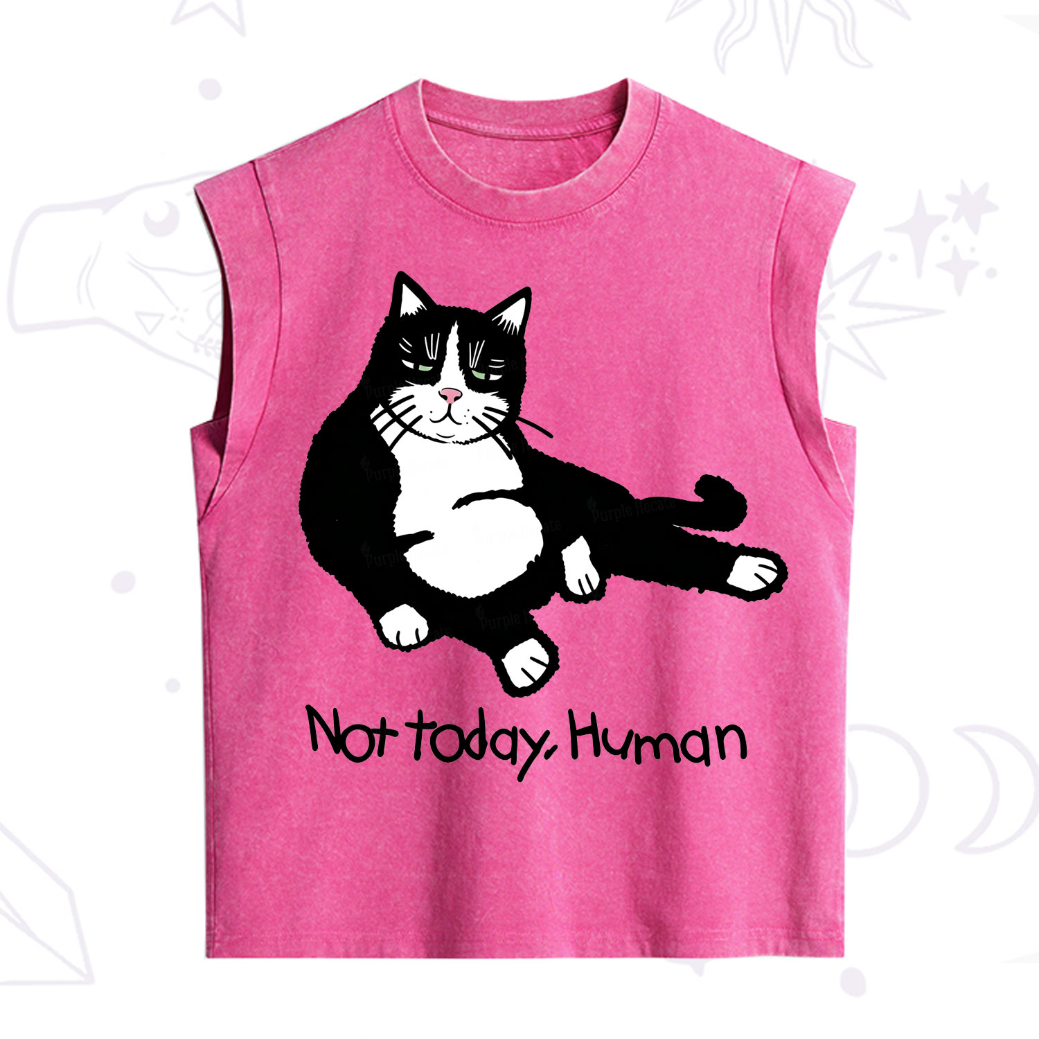 [Copy]Purplehecate Zero Of Fucks Raccoon Vintage Washed Tank