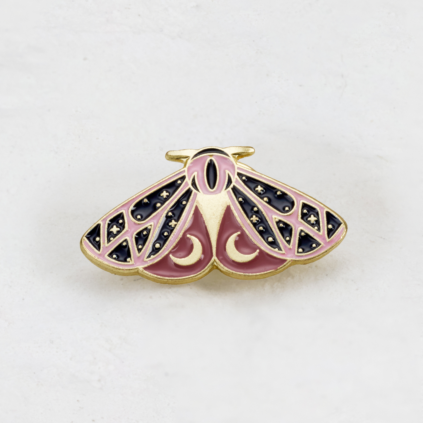 Purplehecate Moth Moon Phase Pin