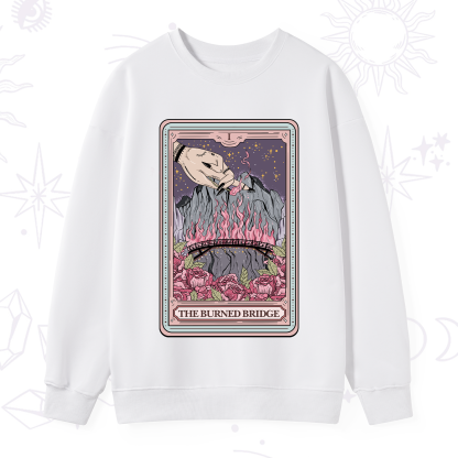 Purplehecate The Burned Bridge Tarot Sweatshirt