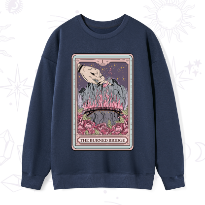 Purplehecate The Burned Bridge Tarot Sweatshirt