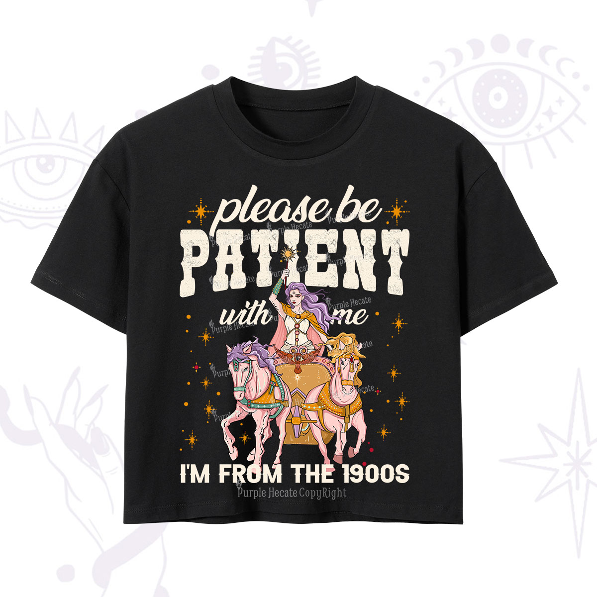 Purplehecate Please Be Patient With Me I'm From The 1900s Crop T-Shirt