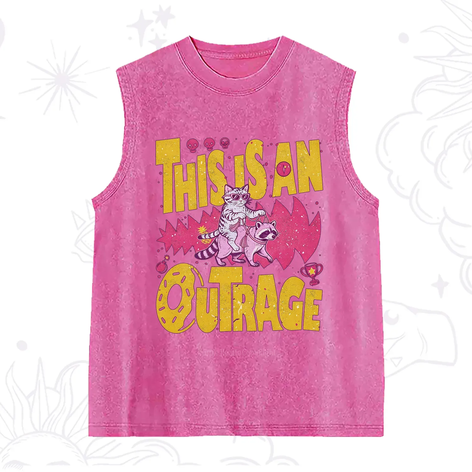 Purplehecate This Is An Outrage Angry Raccoons Washed Tank