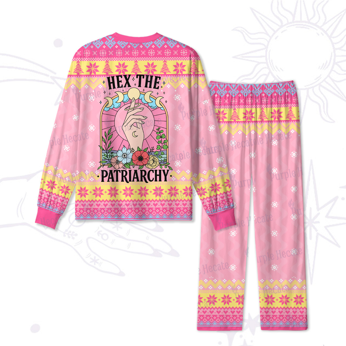 Purplehecate Hex The Patriarchy Christmas Pajamas