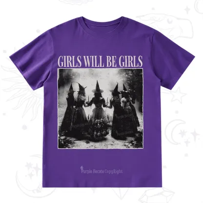 Purplehecate Girl Will Be Girl Witch T-Shirt